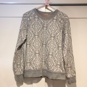 J.crew sweatshirt w/large paisley print